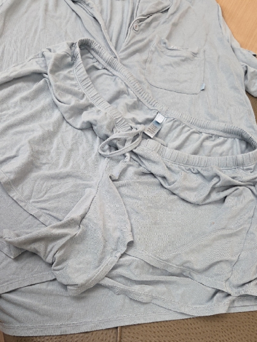 SKIMS-Light Blue Pajama Set - Picture 5 of 10